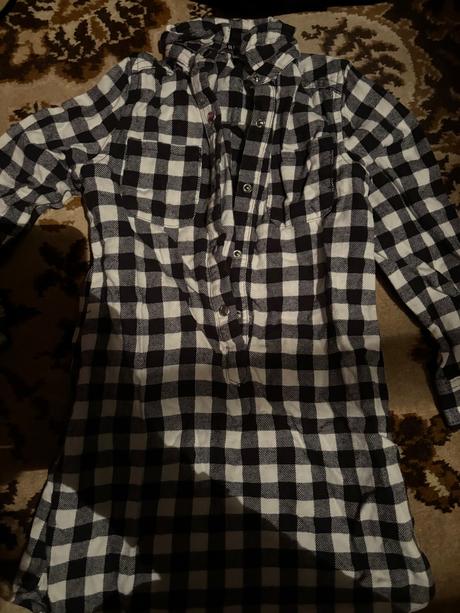 Predam károvanú košeľu3x oblečenú, primark,116