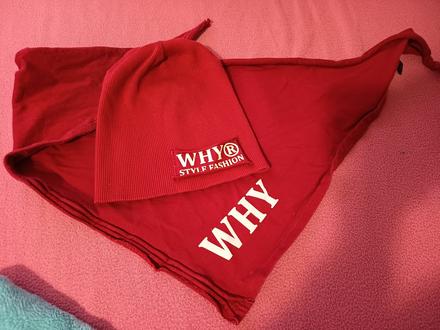 Set nákrčník čiapka  why, xs