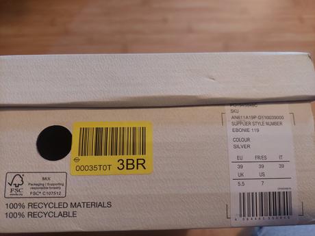 Strieborné sandálky vel.39, 39