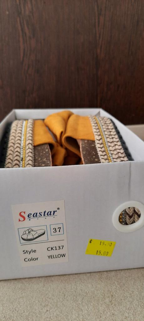 Horčicové šľapky s mašľou, 36 / 37