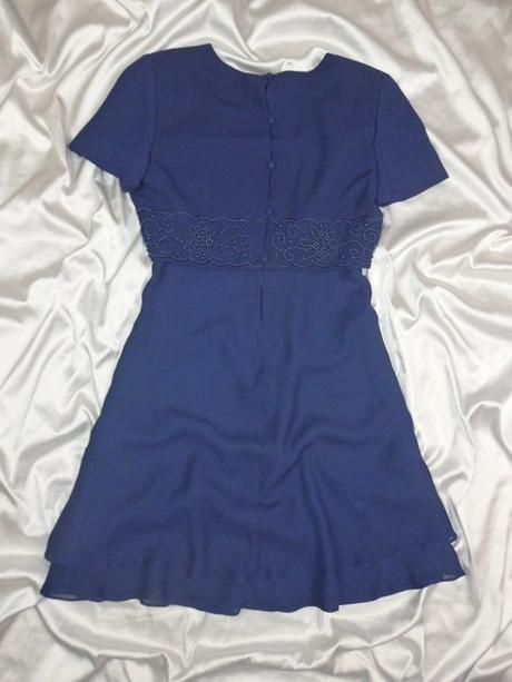 Kvalitné vintage spočenské šaty, 38