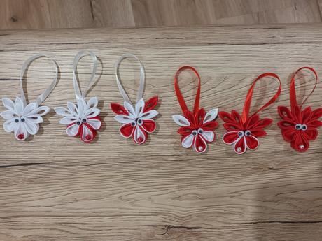 Červeno biele soby 6ks,