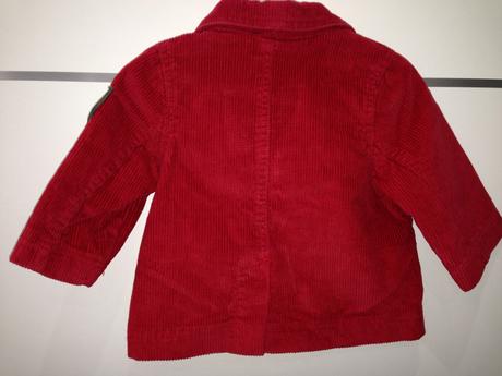 Podšitý menčestrový kabátik/sako, 74