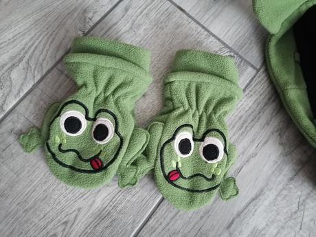 Čiapka žabka + rukavice 104, 104