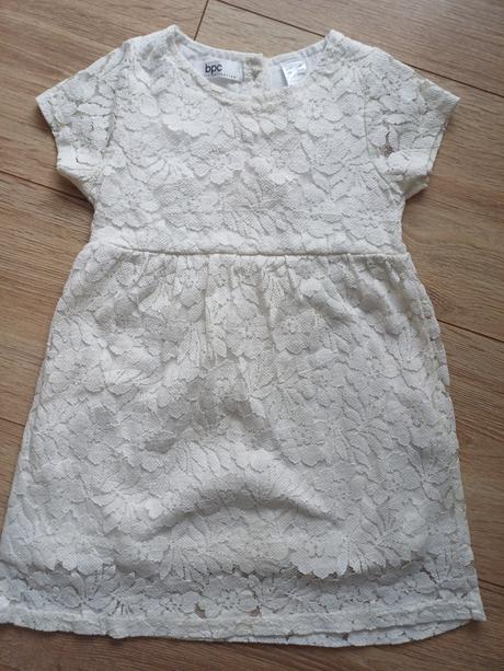 Biele šaty, bonprix,86