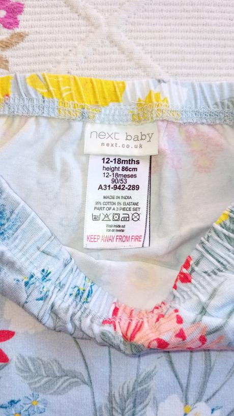 Vyšívaná dievčenská súprava next, next,86