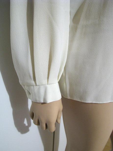 Krémová šifónová blúzka, xl