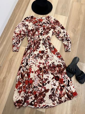 Letné maxi šaty, h&m,s