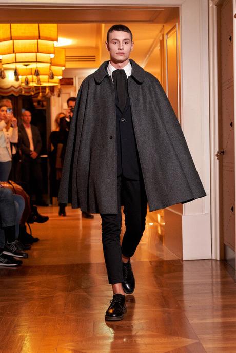 Luxusne panske vlnene glamurne pončo/kabat, l / m / s / xl