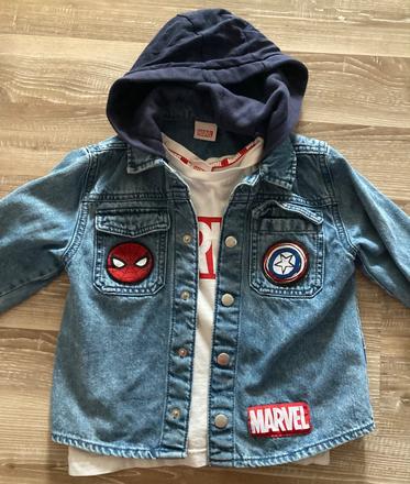 Krásna marvel riflovka+tričko,dvojdielna súprava, f&f,104