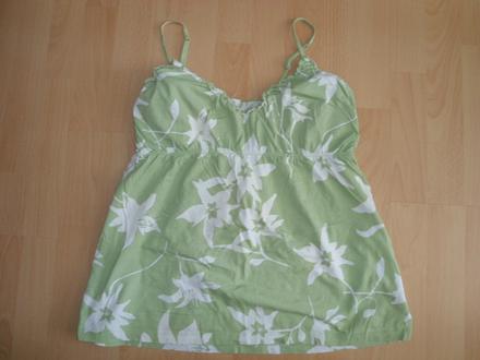 Bledozelene tricko na ramienka, l