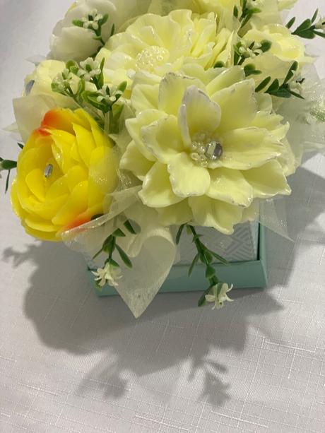 Mydlova kytica v krabičke, 