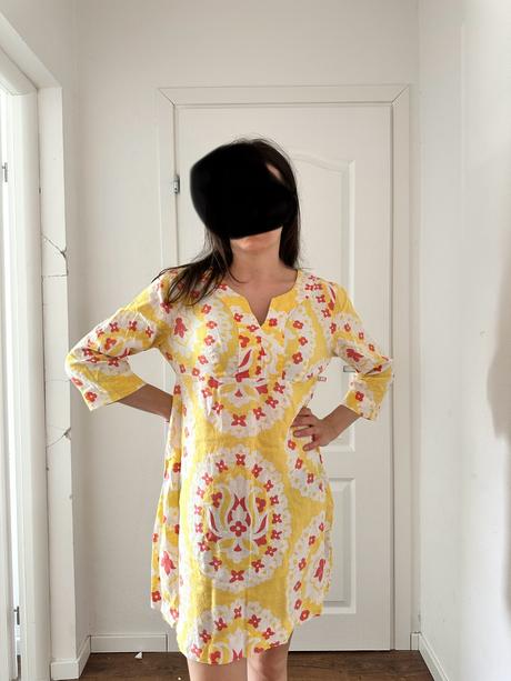 Ľanové šaty v štýle 70. rokov, 40