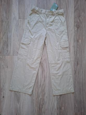 Nové, ľahké, bavlnené nohavice, veľ. 146, h&m,146