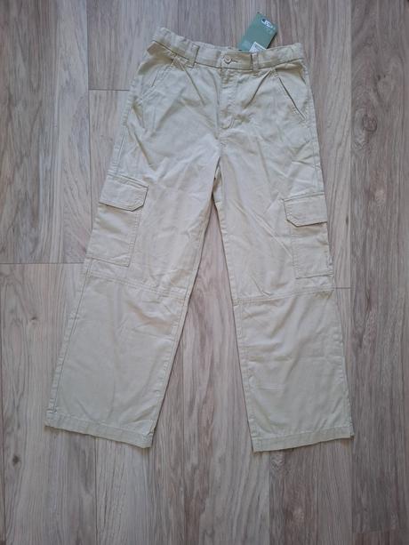 Nové, ľahké, bavlnené nohavice, veľ. 146, h&m,146