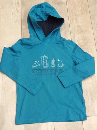 Tričko s kapucou, lupilu,110