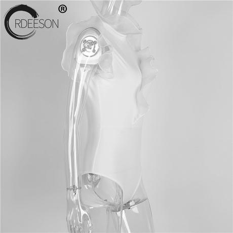 Biele body - top s volanikmi vel.m, m