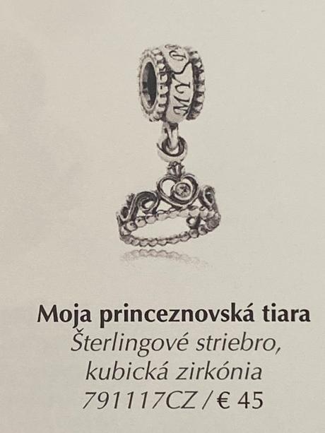 Pandora privesok princess, pandora