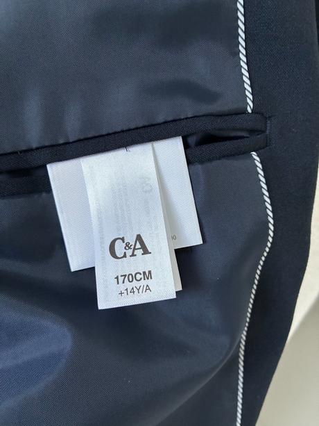 Elegantný chlapčenský oblek cca 14rokov v.170cm, 170