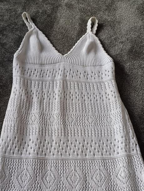 Biele upletove saty v.36, s