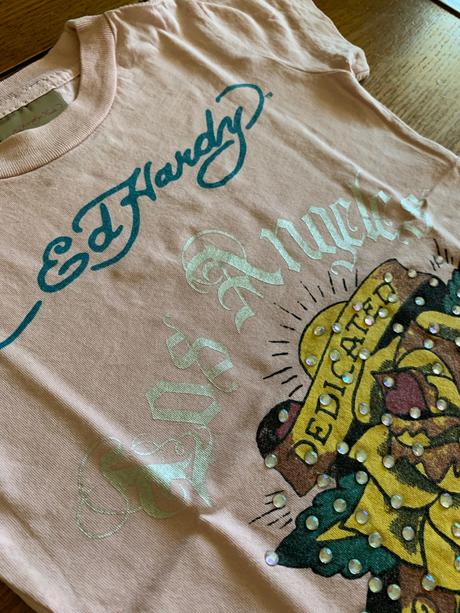 Luxusné tričko ed hardy s kamienkami, ed hardy,92