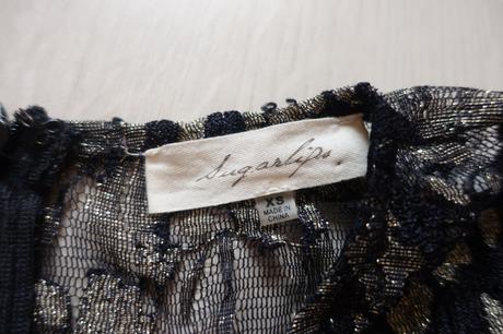 Zlatočierne šaty sugarlips, xs