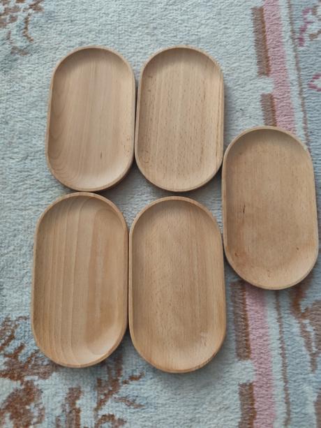 Drevené dezertné tanieriky, 