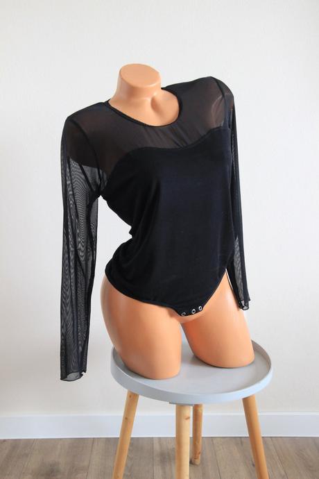 Čierny body top, m/l, m