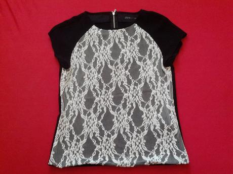 Cierno biely top, zara,s