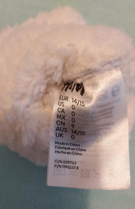 Papučky biele h&m 14/15, h&m,<17