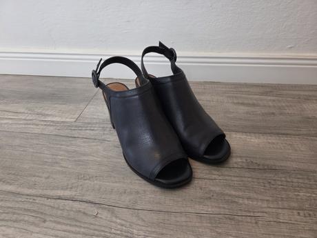 Modré kožené sandále, next,41