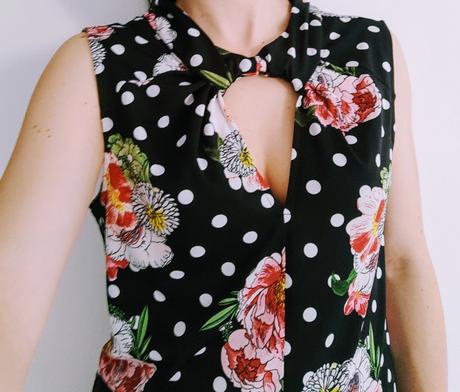 Dámska kvietkovana blúzka uni, s