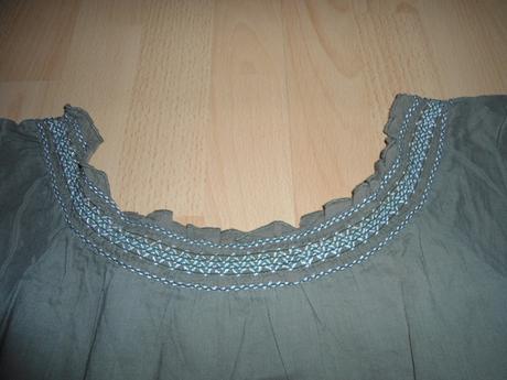 Hnedozeleny letny top / tricko, kenvelo,s