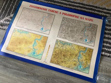 Znázornenie terénu a polohopisu na mape (1983),