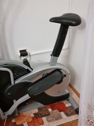 Eliptický trenažér + stacionárny bicykel 2v1, 