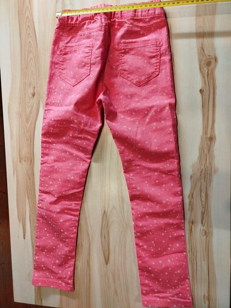 Tenšie džegíny s hviezdičkami, h&m,128