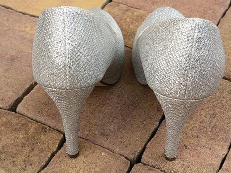 Strieborné lodičky, 1xobuté, 35