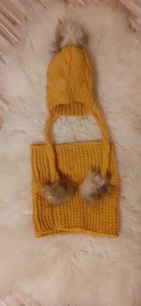 Zimná suprava ciapka + nakrcnik, 86