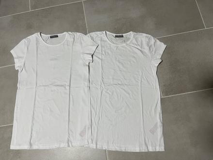 2x biele tricko 156/164, pepco,158