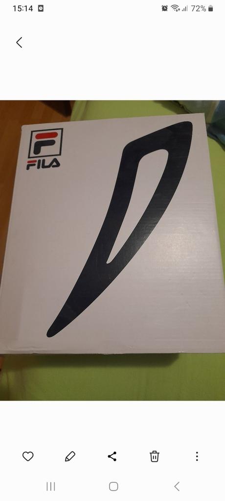 Nenosené botasky, fila,38