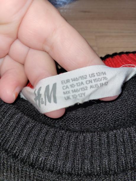 Vianočný sveter, h&m,146