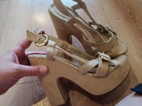 Sandálky na platforme, 37