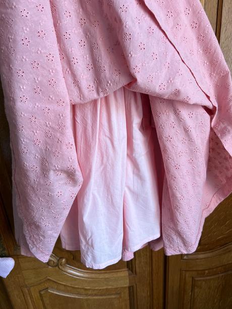 Hearts and found ružová madeirová midi sukňa, xs