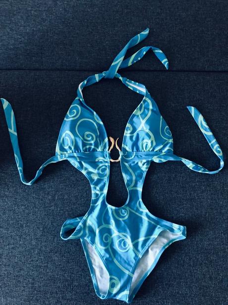 Exotické monokiny airidaco so zlatým detailom, 40