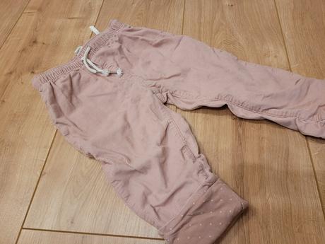 Zateplené mäkkučké mencestraky hm, h&m,86