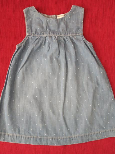 Riflové šaty, h&m,86