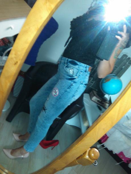 Čierna blúzka s mašlou , h&m,s