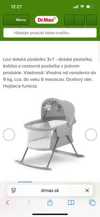 Detská postielka, šírka (cm): 85,dĺžka (cm): 80