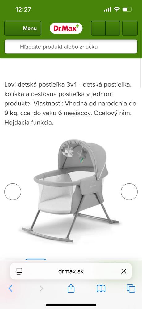 Detská postielka, šírka (cm): 85,dĺžka (cm): 80