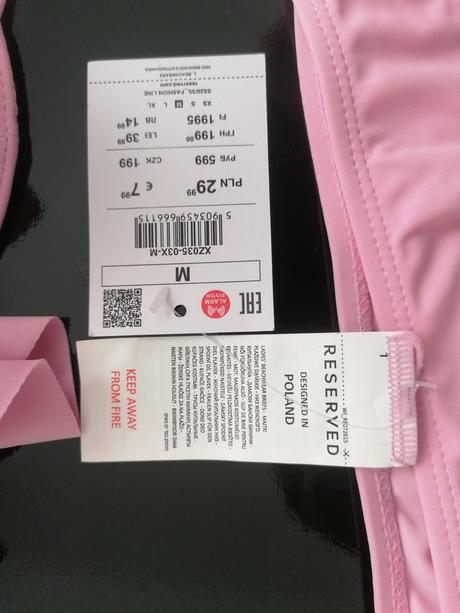 Bikiny pastelovo ružové, reserved,m